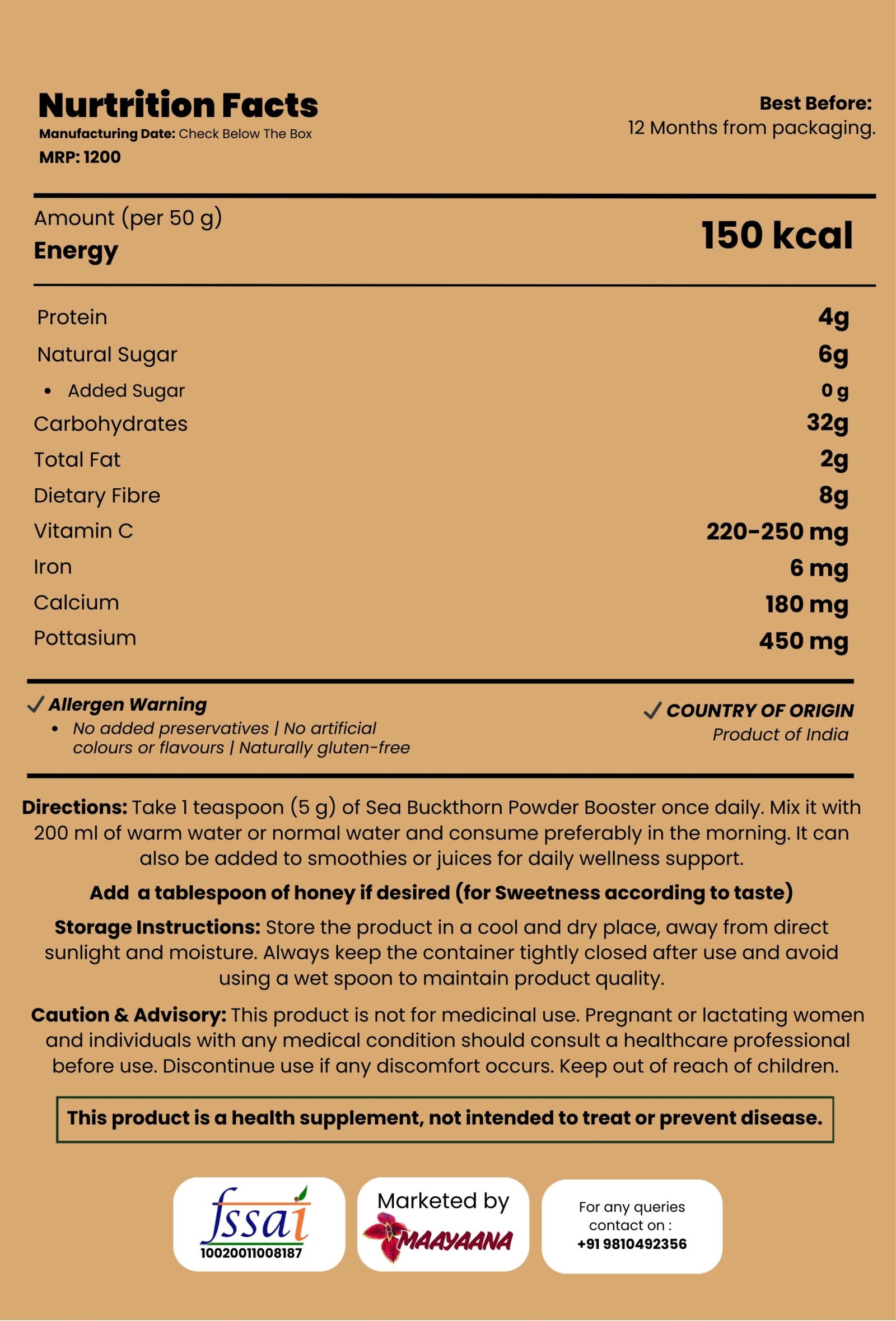 Seabuckthorn Immunity Powder - Image 3